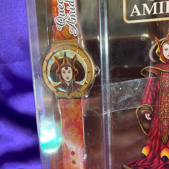 NEW - VTG📌HOPE INDUSTRIES 1999 STAR WARS EPISODE 1 QUEEN AMIDALA WRIST WATCH - Picture 3 of 13